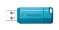 Verbatim Flash Disk 16GB Hi-Speed Store 'n' Go, Pinstripe, USB 2.0, Caribbean modrá 49068