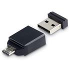 Verbatim Flash disk Store 'n' Stay NANO/ 16GB/ USB 2.0 + OTG adaptér/ černá