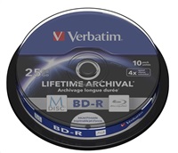 Verbatim MDisc BD-R(10-pack)Spindle/4x/25GB 43825
