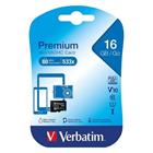 Verbatim Micro SecureDigital SDHC Class10 Card 16GB 44010