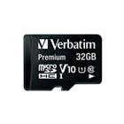 Verbatim MicroSDHC karta 32GB Premium, U1 + SD adaptér 44083