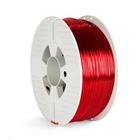 Verbatim PET-G struna 2,85 mm pro 3D tiskárnu, 1kg, červená transparent 55062