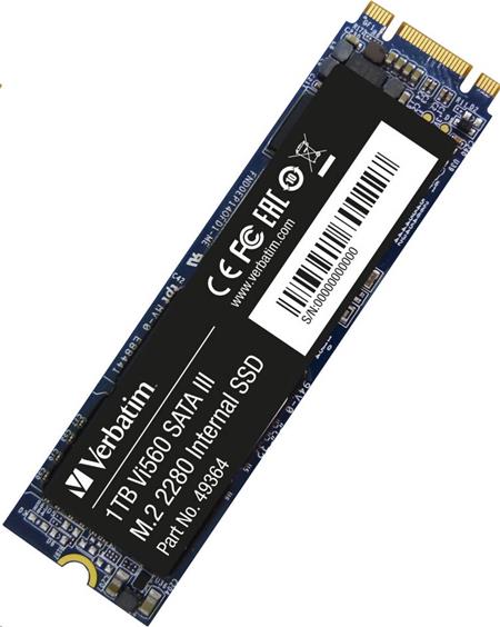 Verbatim SSD Interní disk M2 SATA III Vi560 S3, Solid State Drive 1TB 49364