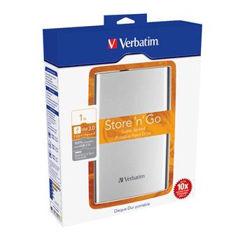 Verbatim Store 'n' Go HDD 2,5", 1TB, USB 3.0, silver 53071