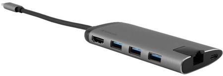 Verbatim USB-C dokovací stanice na USB-C 3.1, 3x USB-A 3.0, HDMI, Gigabit Ethernet, SD/microSD 49142
