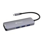 Verbatim USB-C Pro Multiport Hub CMH-08, 8 portů HDMI, USB-A, USB-C, SD, microSD ,stříbrná