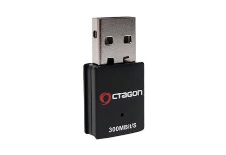 Wi-Fi USB adaptér Dongle 2,4GHz OCTAGON WL018 300Mb/s