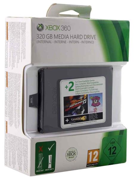 XBOX 360 Hard Drive 320GB SLIM + NFS: Hot Pursuit + Ms.Splosion Man